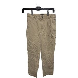 Chaps Boys Khaki Chino Style 100% cotton uniform dress pants size 12